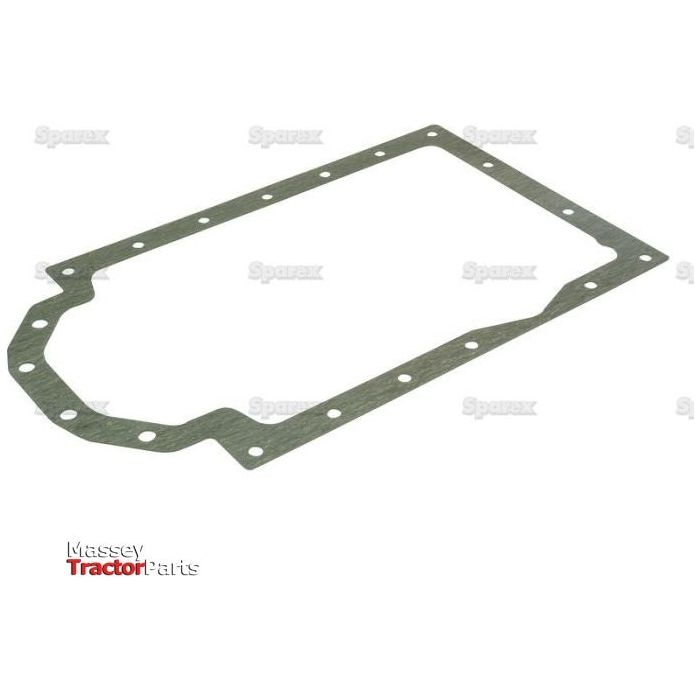 Rectangular sump gasket with multiple bolt holes, designed for use in tractor engines. Constructed from durable cellulosic fibre board material. The brand "Sparex" is visible in the bottom left corner, and it is identified as Sump Gasket - 3 Cyl. (D155, D179) with Sparex Part No.S.57694.
