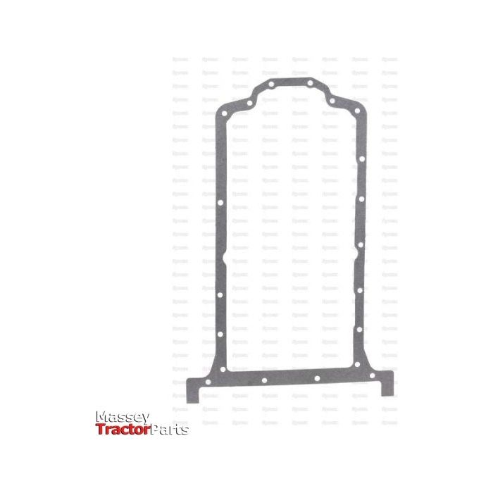 A gray sump gasket (A4.236, A4.248, 1004.41, 1004.40T, AT4.236) with bolt holes, presented on a white background. The text "Massey Tractor Parts" is in the lower left corner, indicating compatibility with Massey Ferguson models. This product is identified as the Sparex Part No.S.111811 from the brand Sparex.