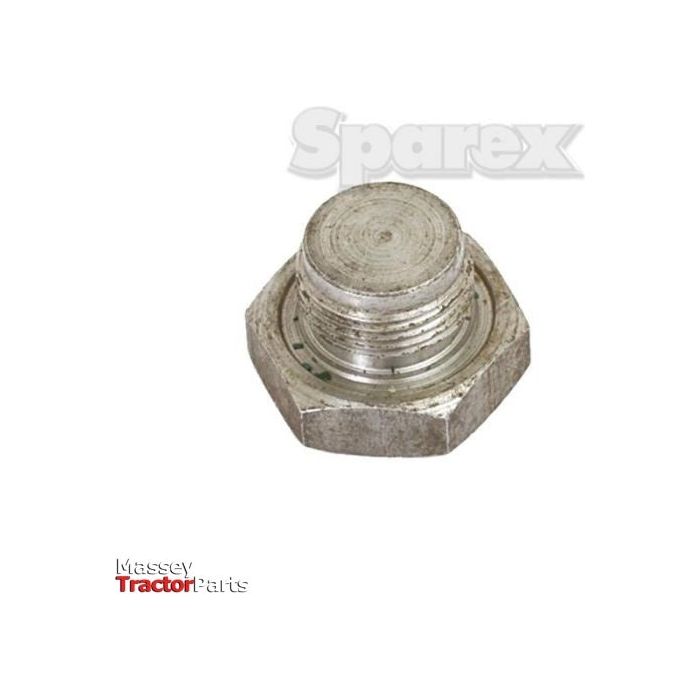 Close-up of a metallic hexagonal sump plug against a white background. The image features a "Sparex" watermark and "Massey Tractor Parts" logo, with the thread size 7/8''. This is the Sparex Sump Plug, Part No. S.65276.