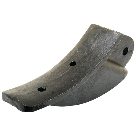A curved, black metal object with two holes and a textured surface, likely the Superflow Cast Shoe Replacement for Bomford (part number 0044202) by Sparex, identified by Sparex Part No. S.78079.