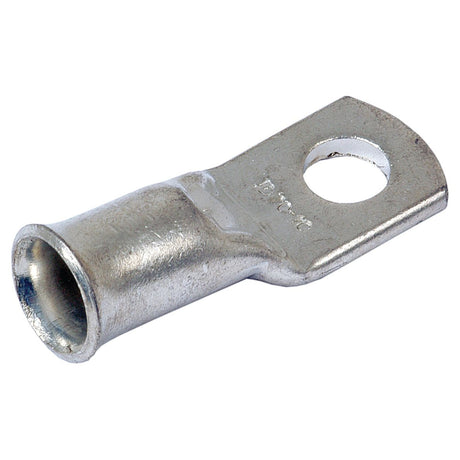 The Sparex Swage On Ring Terminal 70mm² x Ø12mm (Sparex Part No. S.51814) is a metallic ring terminal connector with a cylindrical end and a flat tab featuring a circular hole for wire attachment, suitable for cable cross sections of 70mm².
