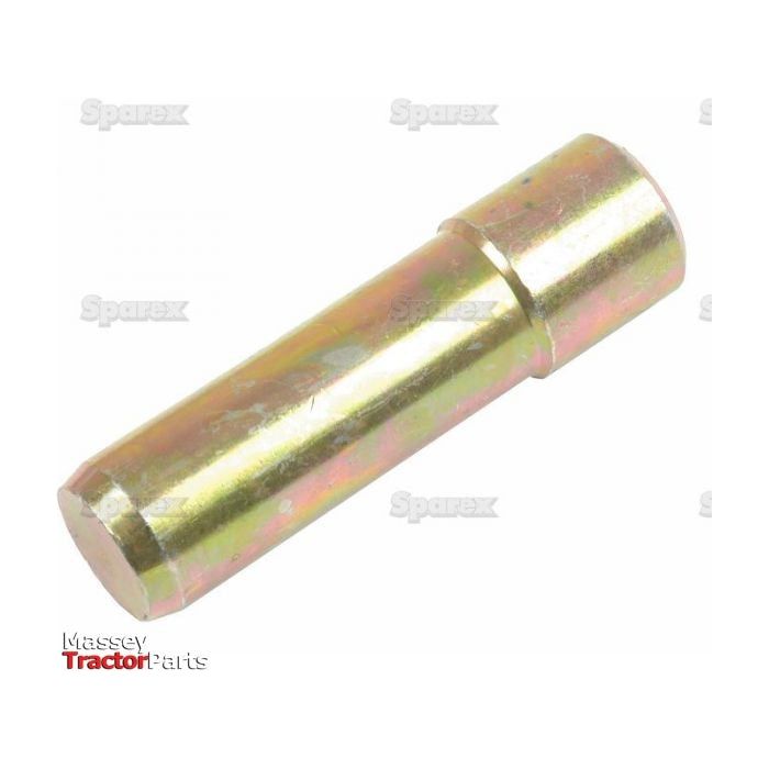 A metallic cylindrical Swinging Drawbar Retaining Pin with a slightly thicker end, displayed against a white background. Text in the image reads "Massey Tractor Parts" and "Sparex." This Sparex Part No.S.43635 is ideal for Massey Ferguson 135 PETROL models.
