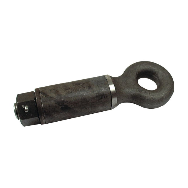 The Sparex Swivel Hitch 15 Tonnes - S.13246 is a durable metal tow hook featuring a bolted base and an open circular end for easy attachment, ideal for various heavy-duty applications.
