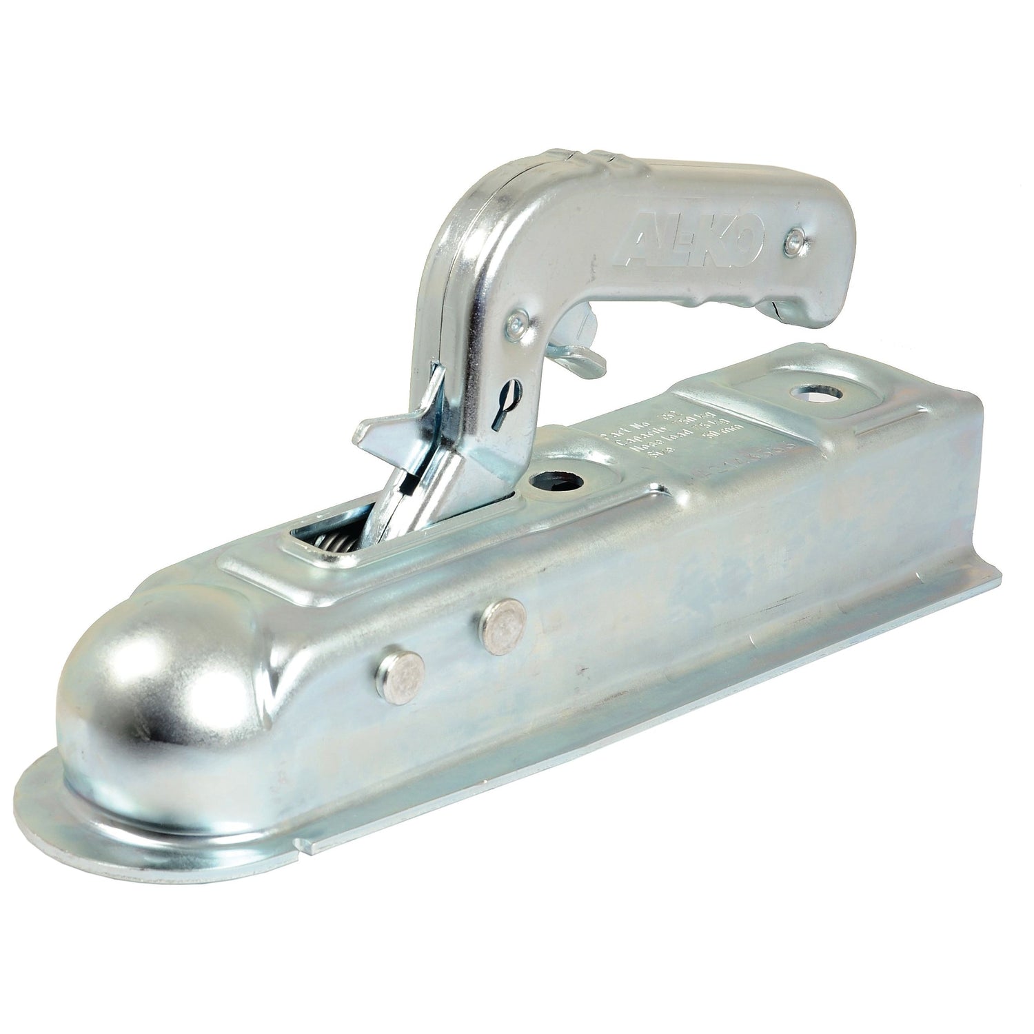 A Sparex Trailer Hitch-Female (No Lock), identified by Part No. S.14367, featuring a metal coupling with a lever mechanism, rounded front, and two bolts on one side, suitable for Sparex components.