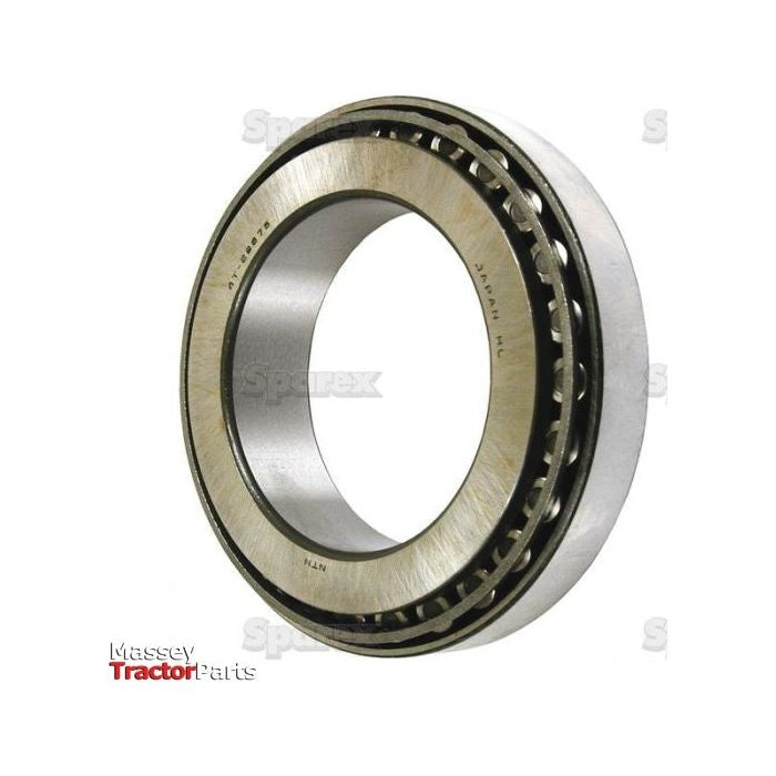 Close-up of the Sparex Taper Roller Bearing (29675/29620) - S.57735 with visible inner and outer rings, typically used in machinery. The background features a faint watermark of "Sparex." The logo "Massey Tractor Parts" is at the bottom left.