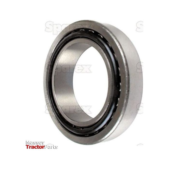 Close-up image of the Sparex Taper Roller Bearing (32205) - S.27281 with inner and outer rings, displayed on a white background with the text "Massey Tractor Parts" in the corner.