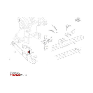 Fendt Tension Spring - F281870062040 | OEM | Fendt parts | Linkage-Fendt-Farming Parts,Linkage,Linkage Arms,Lower Link Arms & Components,PTO & Linkage,Tractor Parts