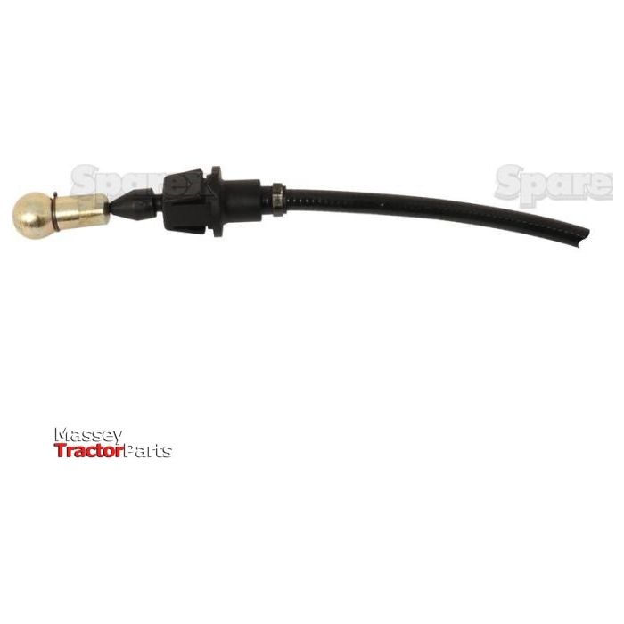 A black throttle control cable for a tractor, featuring a brass connector on one end and a threaded fitting on the other. It measures 902mm in length and is labeled as Sparex Part No. S.103235 under the "Sparex" brand, compatible with Deutz-Fahr AGROTRON models.