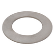 The AGCO Massey Ferguson Thrust Washer (part number 1696722M1) is a flat, circular metallic washer with a smooth finish and a central hole, commonly used in Massey Ferguson 300 Series tractor parts to evenly distribute the load of threaded fasteners.