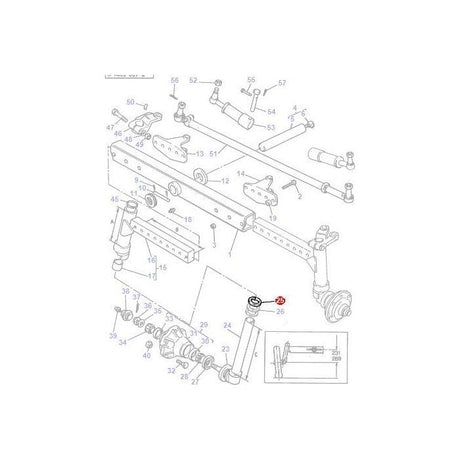 Thrust Washer - 3599263M1 - Massey Tractor Parts