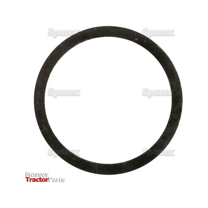 A black circular ring labeled "Sparex" and "Massey Tractor Parts," identified as the Thrust Washer with Sparex Part No.S.66297, commonly used as a shaft retaining component, is displayed against a white background.