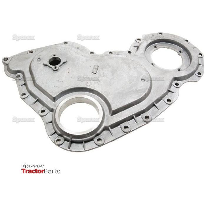Timing cover part with circular openings, labeled Sparex Timing Cover (Part No. S.42562) for Massey Ferguson Tractor Parts.