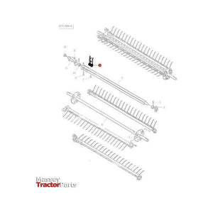 Tine - 700703860-Massey Ferguson-Baler,Cultivation,Farming Parts,Harvesting & Cutting,Hay Rake,Loader,Machinery,Machinery Parts,On Sale,Pick Up,Tillage,Tines,Tractor Parts