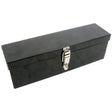 The Sparex Tool Box (Part No. S.75928) in black features a durable front latch, providing secure storage for your tools.