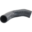 A black, curved Sparex Top Hose (John Deere) with a 70.70mm wide opening on the bigger end.