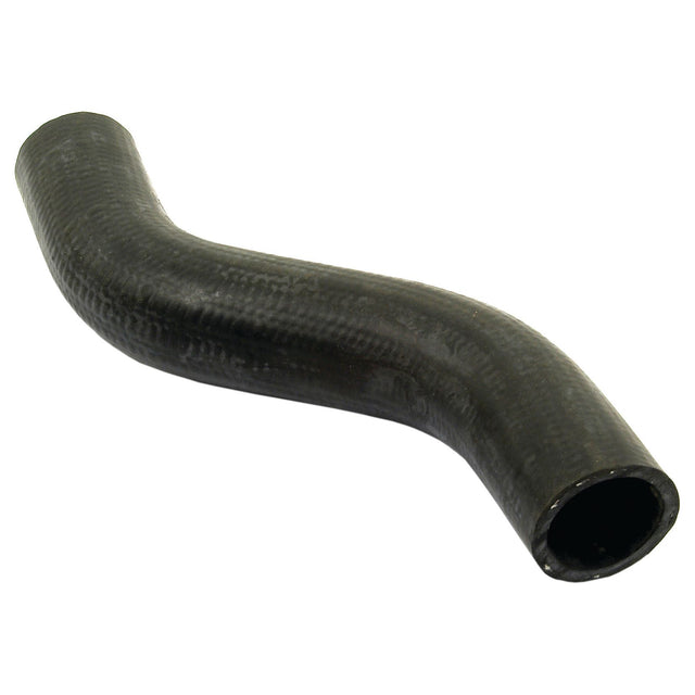 A Sparex Top Hose (Part No. S.41825) with a 36mm inner diameter at both ends, featuring a curved shape and made of black rubber, accompanied by a hose clip, viewed against a white background.
