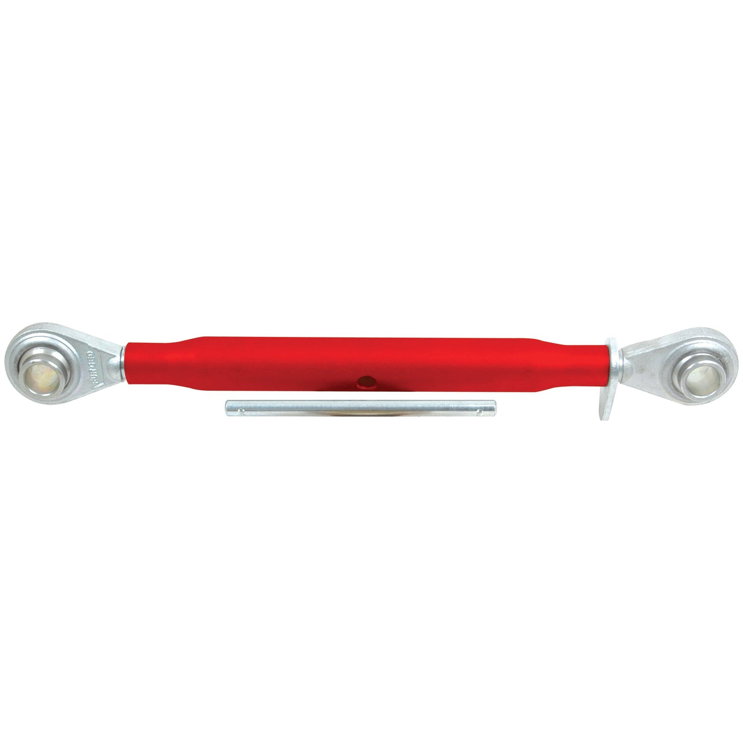 The Sparex Top Link (Cat.1/2) Ball and Ball S.474, with a 1 1/8'' diameter and a minimum length of 560mm, features metal ends and a center adjustment mechanism for precise control over tube length.