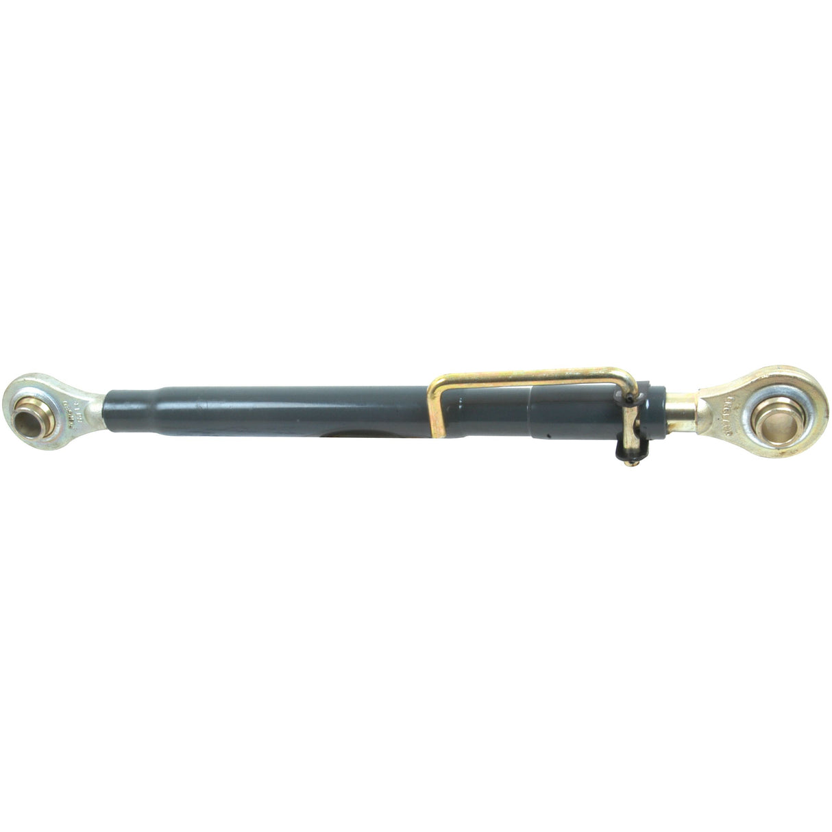 Image of the Sparex Top Link (Cat.2/2) Ball and Ball, 1 1/4'', Min. Length: 680mm. - S.17171, a heavy-duty steel turnbuckle with an adjustable rod and threaded ends connected by ball joints, suitable for Ford / New Holland Tractors.