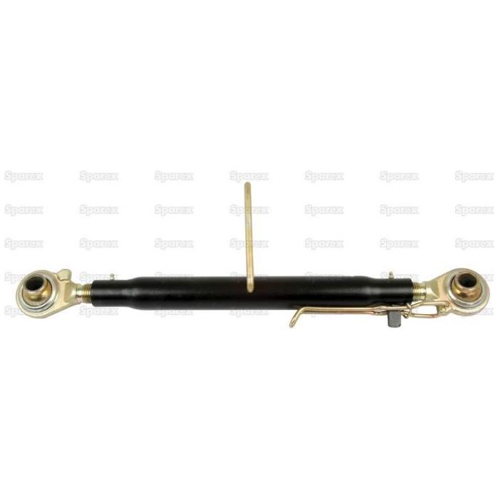 The Sparex Top Link (Cat.2/2) Ball and Ball, M30 x 3.00, with a minimum length of 740mm (S.29454) is ideal for mechanical applications requiring a hydraulic cylinder with attachment points on both ends and a central mounting bracket.