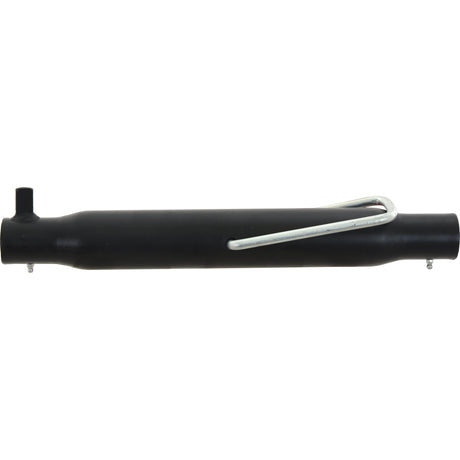 The Top Link Centre Tube (S.29323) by Sparex, measuring 460mm with M36x3 metric specifications, featuring a black cylindrical design and a metal clip attachment, suitable for various applications.