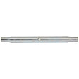 The Top Link Centre Tube - S.331 by Sparex is a metal rod featuring a small hole in the center and two slightly tapered ends, making it suitable for various manufacturing applications.