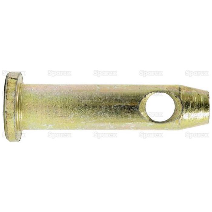 The product is a Sparex Top link pin 25x88mm Cat. 2 (Sparex Part No. S.29250). It is a cylindrical metal bushing featuring a side hole and flange on one end, with a slightly worn surface appearance. The overall length of the bushing is 115mm, while the working length measures 88mm and it has a pin diameter of 25mm.