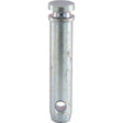 Close-up of a Sparex Top link pin 25x97mm Cat. 2 with a head on one end and a hole near the opposite end, commonly used in Sparex kits for David Brown and Ford/New Holland equipment (Sparex Part No. S.76).
