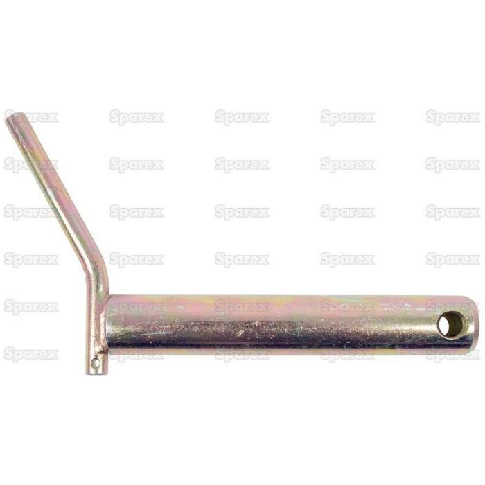 Introducing the Sparex Top Link Pin - Double Shear 32x175mm Cat.3, also known as Sparex Part No. S.21661. This versatile product features a metal lever handle with a cylindrical shape and a small hole at one end, complemented by a slight bend near the top for enhanced functionality. With an extended length of 140mm, this component ensures ease of use and versatility in various applications.