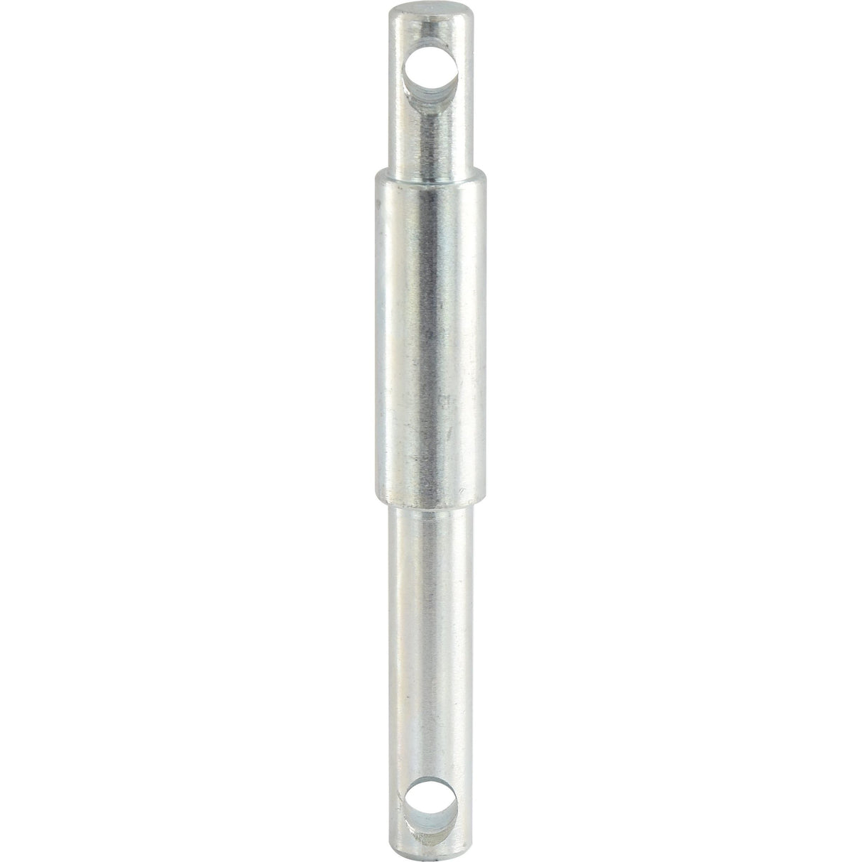 The Top Link Pin - Dual Category 19 - 25mm Cat.1/2 (Sparex Part No. S.16339) from Sparex is a cylindrical metallic rod with a diameter of 19 - 25mm, designed with two holes on each end for mechanical or industrial applications.