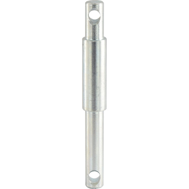 The Top Link Pin - Dual Category 19 - 25mm Cat.1/2 (Sparex Part No. S.16339) from Sparex is a cylindrical metallic rod with a diameter of 19 - 25mm, designed with two holes on each end for mechanical or industrial applications.