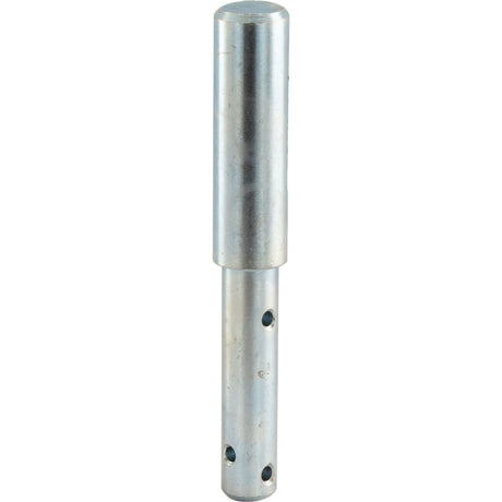 The Sparex Top link pin - Dual category 19 - 25mm Cat.1/2 (Sparex Part No.S.3539) is a metal cylindrical rod with a working length and three holes arranged in a linear fashion.