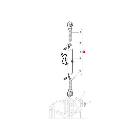 Toplink - 3615054M3 - Massey Tractor Parts