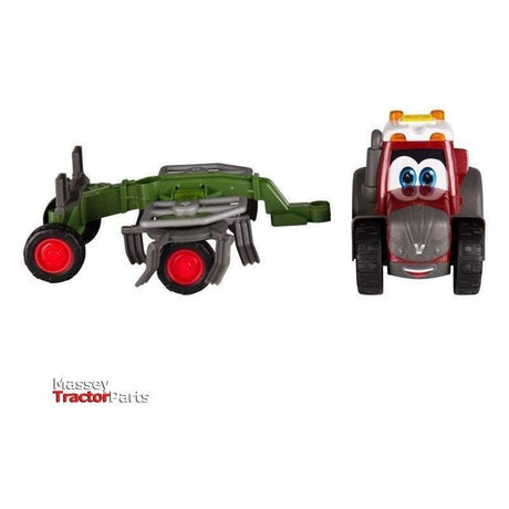 Toy Tractor with Tedder - Happy - V42802250-Valtra-Childrens Toys,Merchandise,Model Tractor,On Sale,toy
