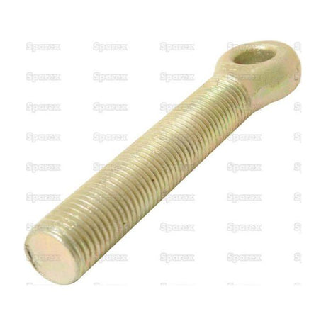 Close-up image of a metal threaded rod with an eyelet at one end. The background features a repeating watermark of the word "Sparex." This Track Rod End Assembly (Sparex Part No. S.108541) by Sparex is compatible with Ford / New Holland TD75D models.