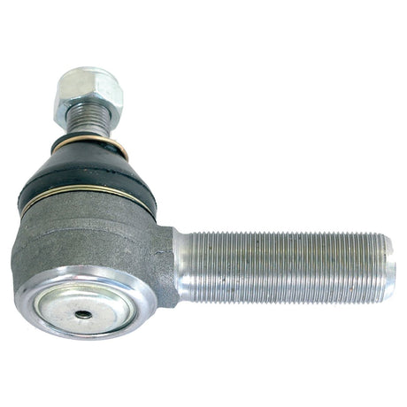 A Sparex Track Rod, S.65048, is a metal rod end bearing with a ball joint, featuring a threaded male end and an adjustable thread length securing nut, measuring 101mm in length.