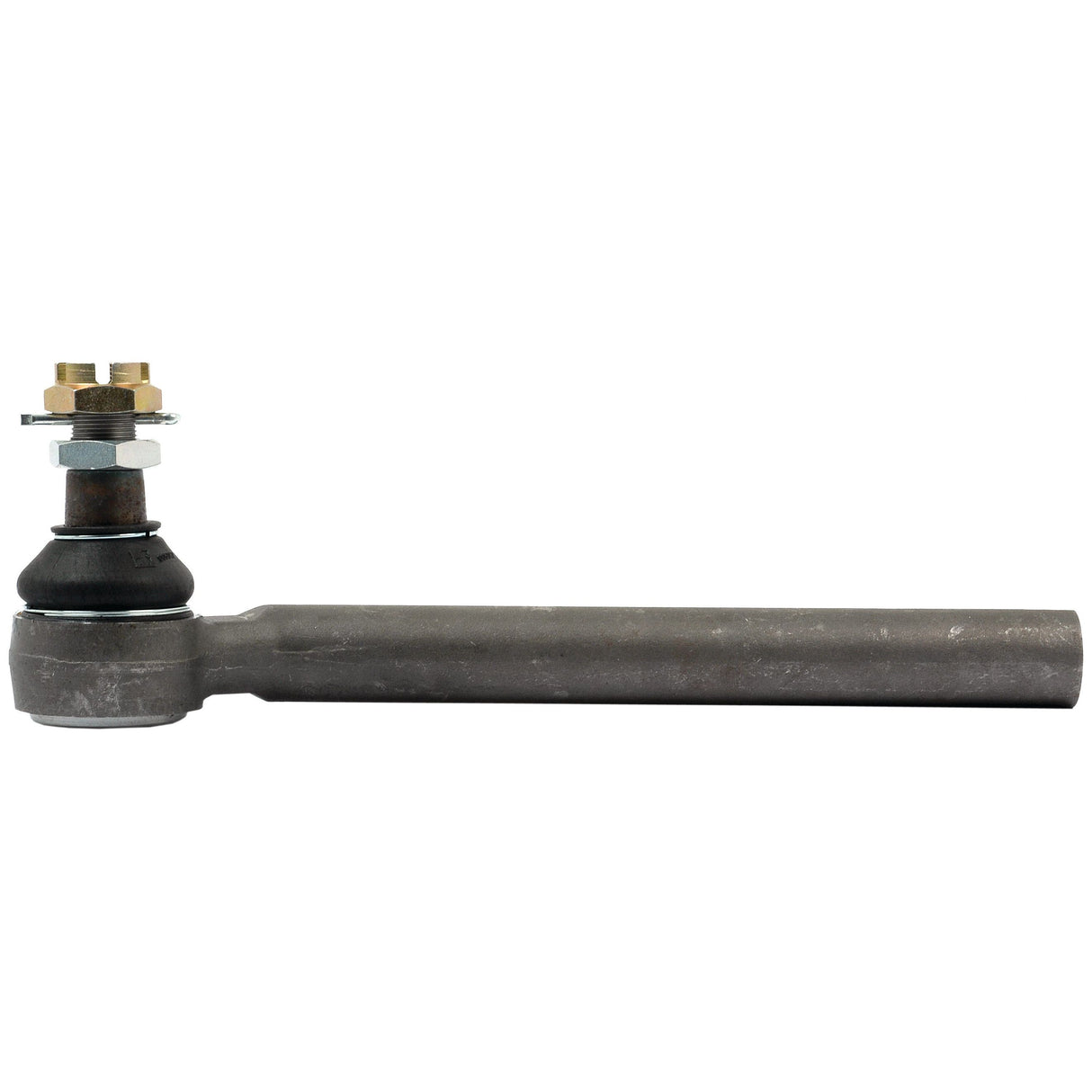 Introducing the Sparex Track Rod, Length: 350mm - S.7803. This high-quality metal tie rod end features a threaded bolt and nut on one end and a cylindrical shaft on the other, with a precise Female Thread size of M24 x 1.5. It is perfect for use in Sparex machinery applications.
