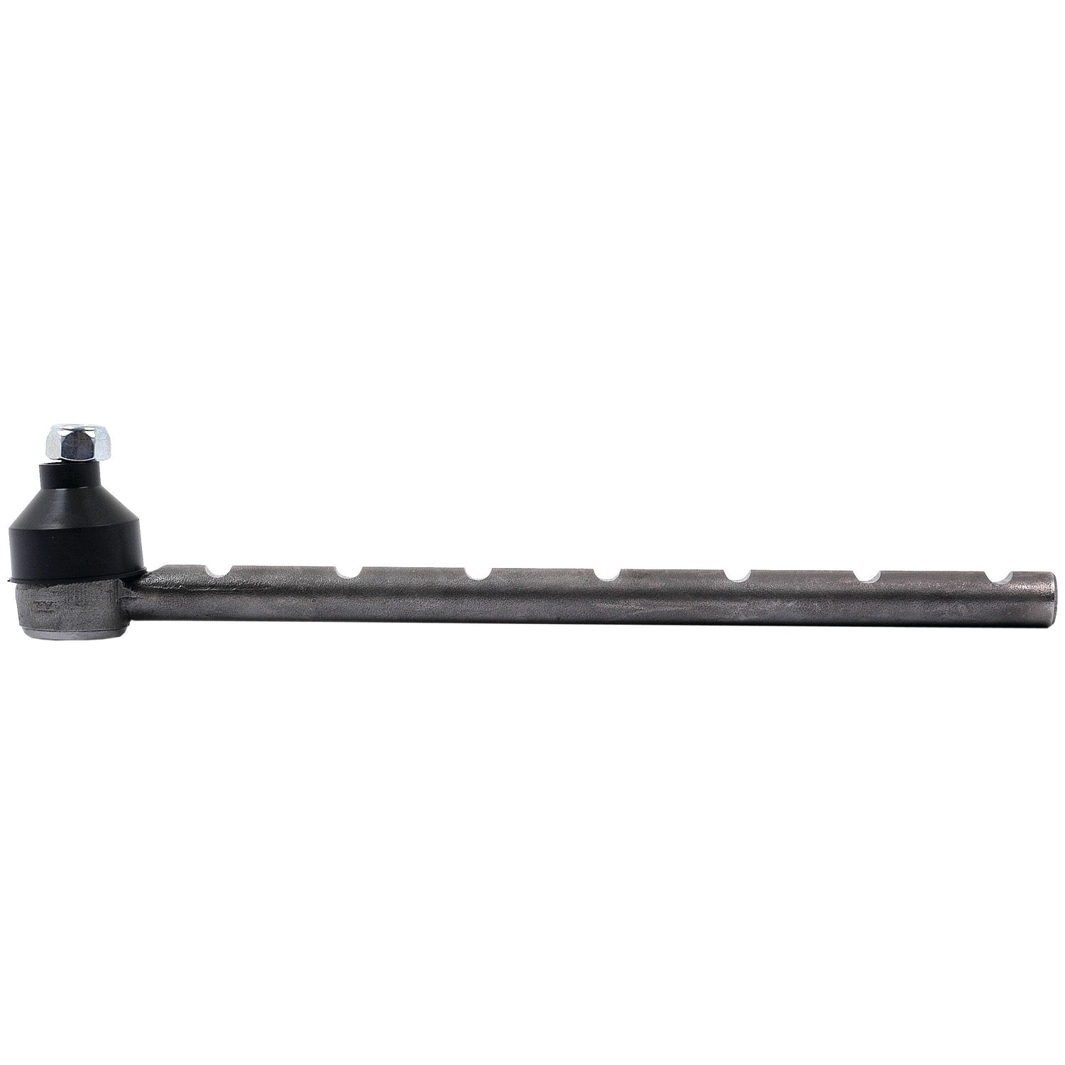 A track rod from Sparex, measuring 378mm in length, featuring a black protective covering and a grooved metal arm. It has a hexagonal bolt head at the top and an inner side thread.
