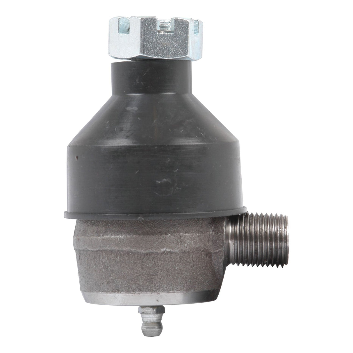 A Sparex Track Rod, precisely measured at 39.5mm - S.40138, with metal and plastic construction and male threaded ends at 5/8" x 18tpi.