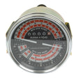 The Tractormeter (MPH) by Sparex, Part No. S.41087, is a vintage mechanical tachometer with black and red dials displaying RPM x 100, featuring sections for high and low range speeds. Ideal for Massey Ferguson tractors with a Tacho drive from Sparex.