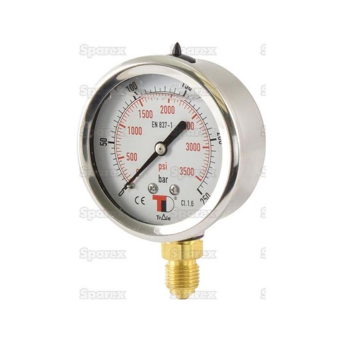 Hydraulic Pressure Gauge⌀63mm (0-250 Bar)
 - S.153759 - Farming Parts