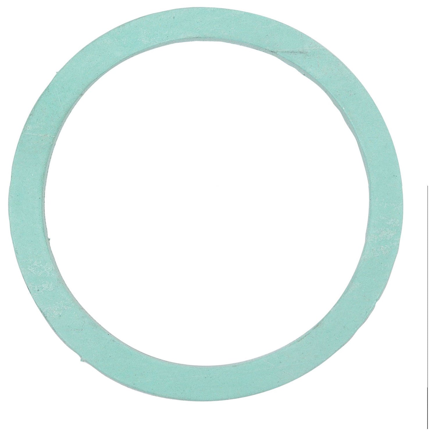 A green circular gasket with a smooth surface and uniform thickness, ideal for use as a sump plug gasket, displayed on a white background. This product is the Transmission Plug Gasket (Sparex Part No.S.61323) by Sparex.