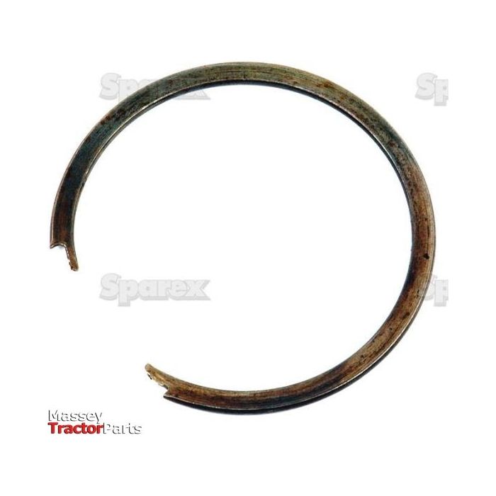 A Transmission Snap Ring (Sparex Part No. S.66127) with open ends, photographed against a white background, bearing the faint logos of Massey Tractor Parts and Sparex in the background. Ideal for Ford / New Holland main drive assemblies.