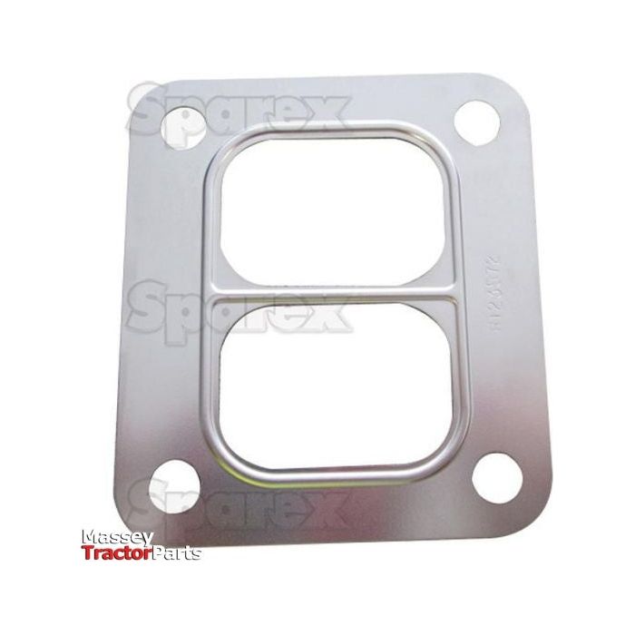 A rectangular Turbo Gasket (4045, 6068), Sparex Part No. S.144310, featuring four bolt holes and two rectangular openings, branded with the "Sparex" logo and "Massey Tractor Parts" logos.