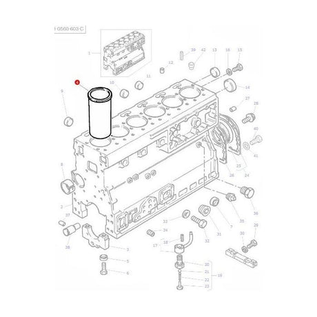 Un-Finished Liner - 748215M1 - Massey Tractor Parts