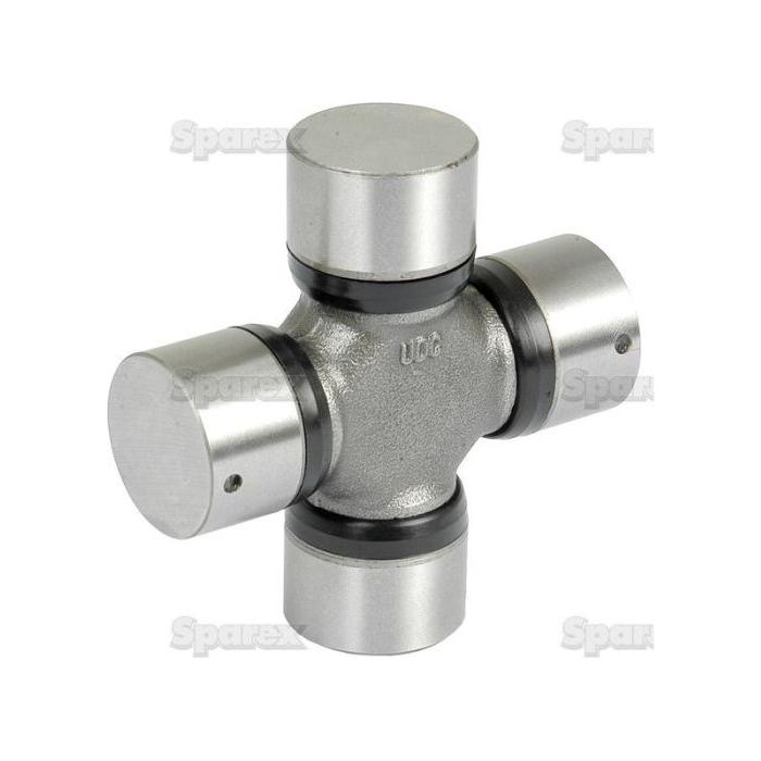 A durable Sparex Universal Joint 30.0 x 83mm (Part No. S.33621), featuring four cylindrical ends and a central cross-shaped body, perfect for tractor parts, displayed against a white background.
