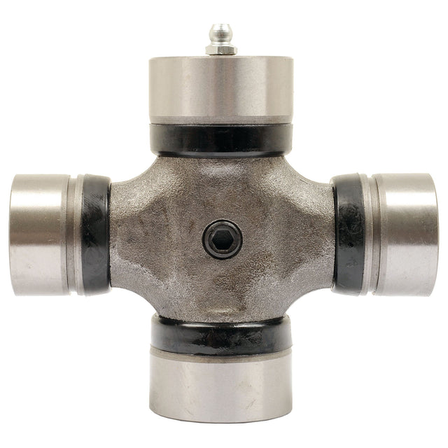 Close-up of a Sparex Weasler Universal Joint - 33.3 x 110.7 & 39.9 x 94.5mm (Standard Duty) with four cylindrical bearing caps extending from the center cross-shaped body, typically found in the Standard Italian Series, Sparex Part No.S.26358.