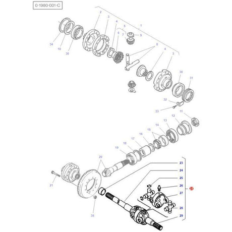 Universal Joint - 3429991M91 - Massey Tractor Parts