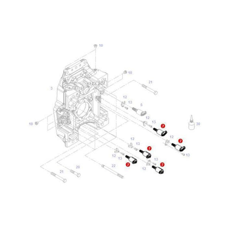 Valve Solenoid - G931150600050 - Massey Tractor Parts