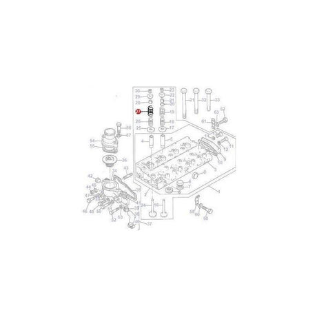 Massey Ferguson Valve Spring - 735521M1 | OEM | Massey Ferguson parts | Valve Springs-Massey Ferguson-Cylinder Head Components,Engine & Filters,Engine Parts,Farming Parts,Tractor Parts,Valve Springs