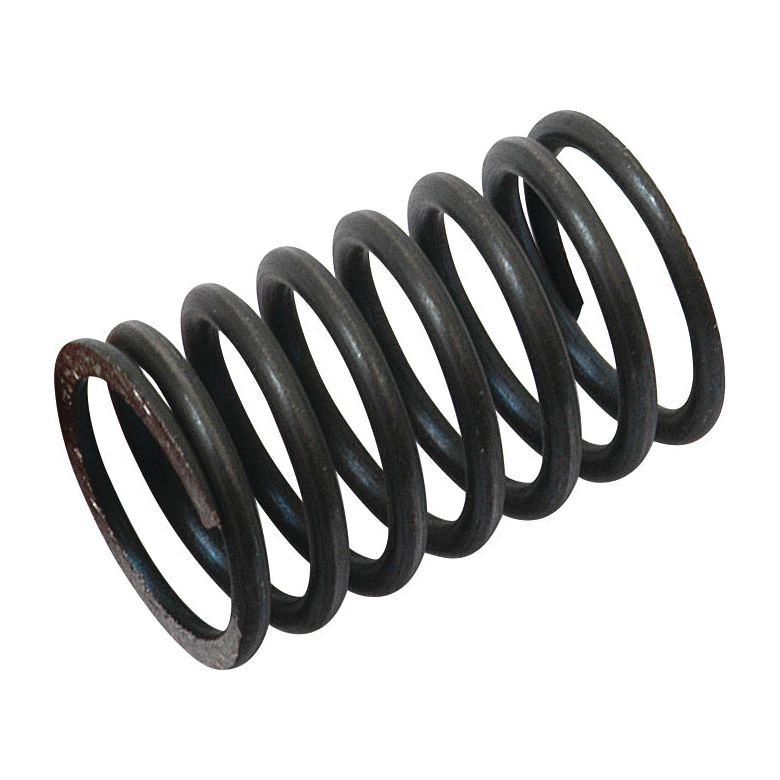 A black cylindrical coil spring with visible rust on one end, resembling the Valve Spring - Inner for Sparex machinery. (Sparex Part No.S.40500)